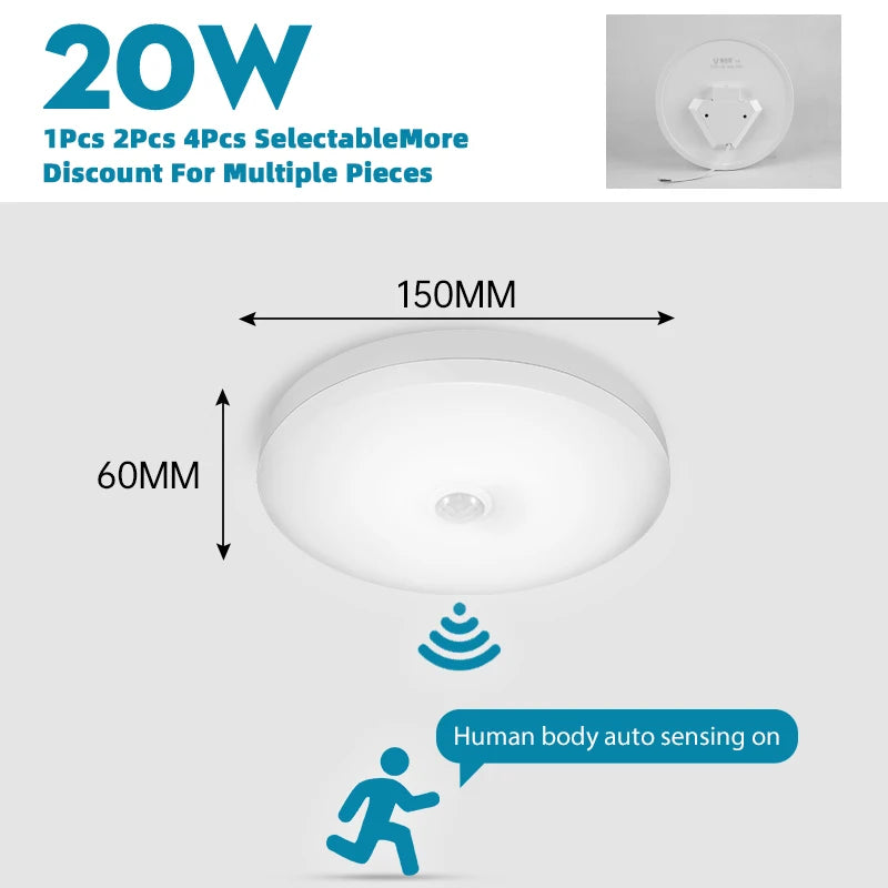 Smart Sensor LED Light Ceiling Lamp