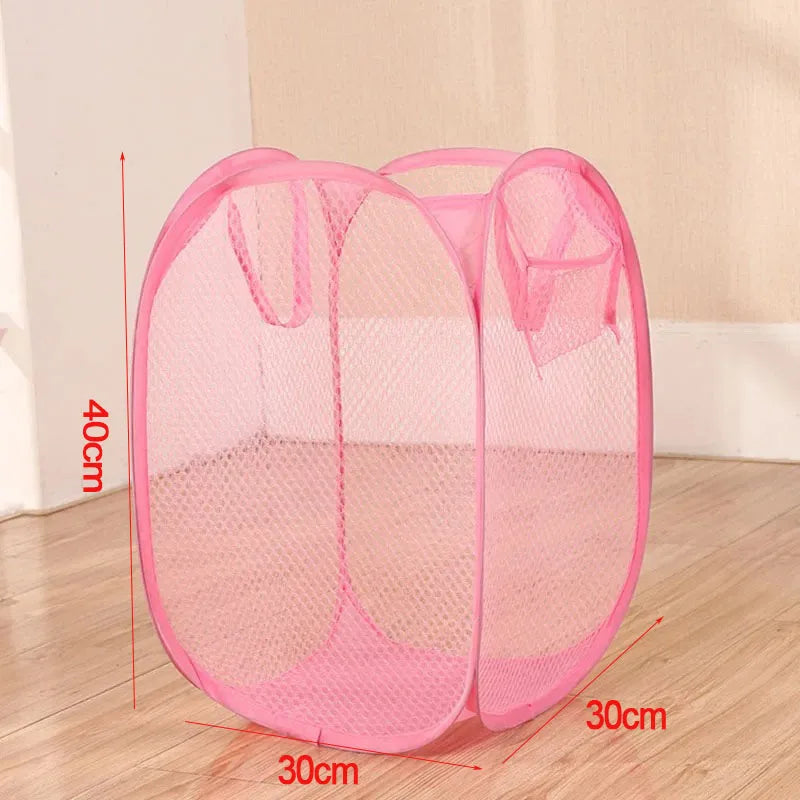 Collapsible Mesh Laundry Hamper Foldable