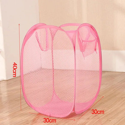 Collapsible Mesh Laundry Hamper Foldable