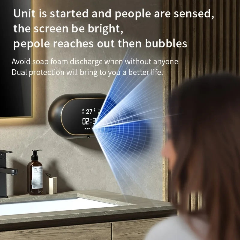 1pc Wall-mounted Automatic Soap Dispenser