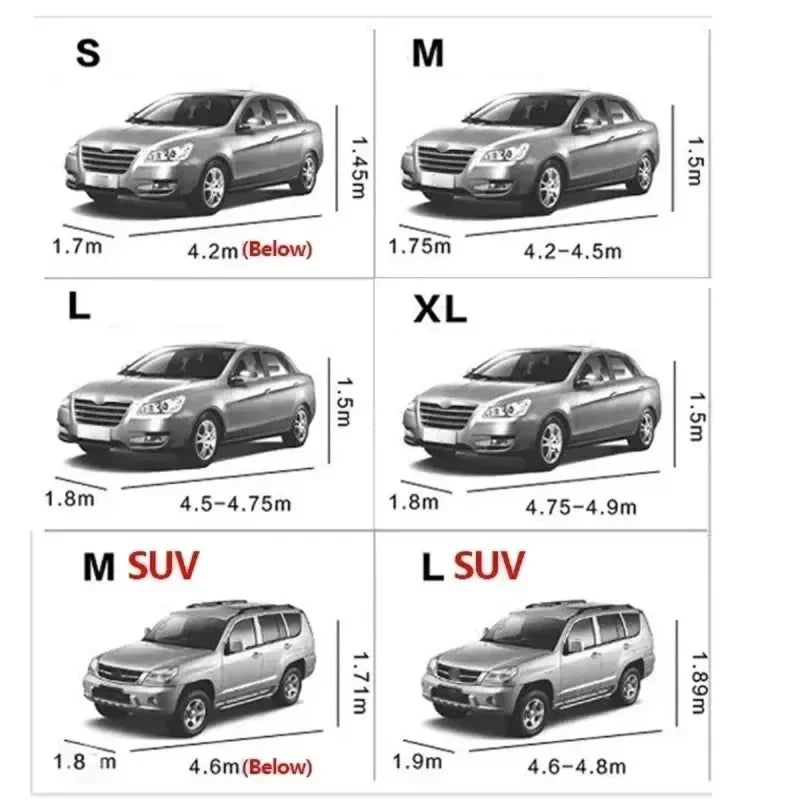 Car Outdoor Exterior Sun Snow UV Winter Summer Dustproof Waterproof Protection Cover