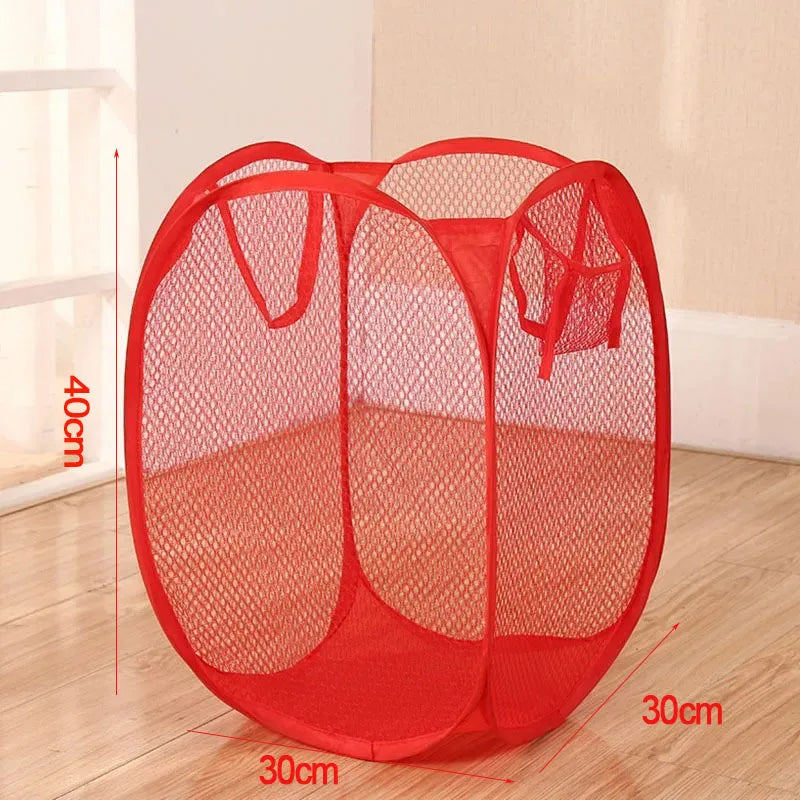 Collapsible Mesh Laundry Hamper Foldable