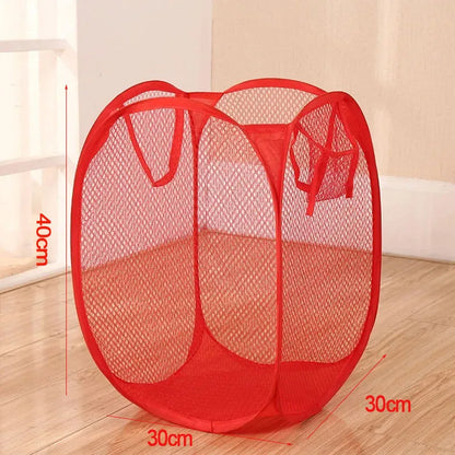 Collapsible Mesh Laundry Hamper Foldable