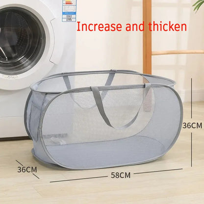 Collapsible Mesh Laundry Hamper Foldable