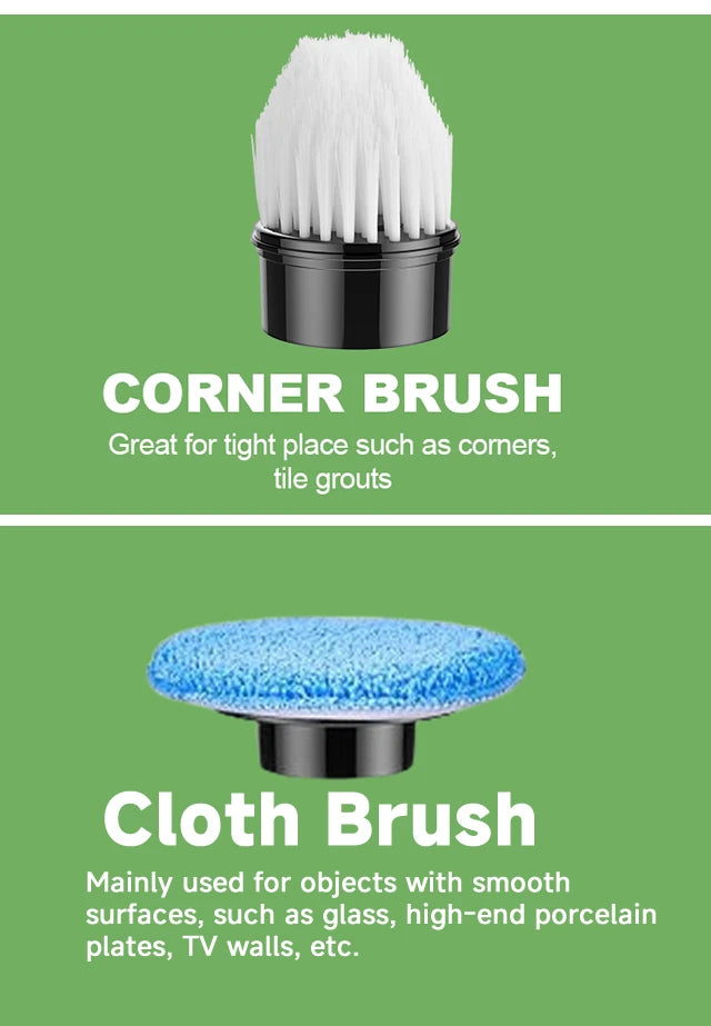 Household Cordless Multipurpose Spin Scrubber