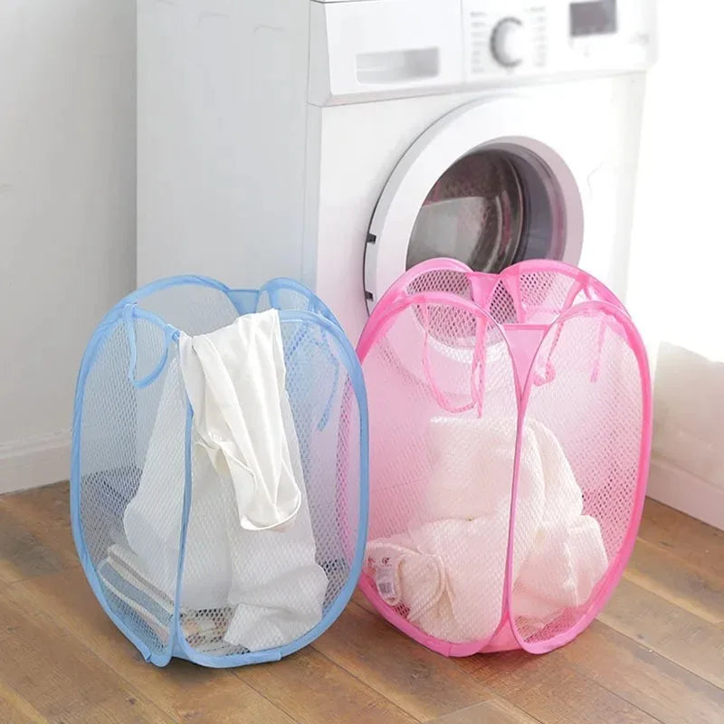 Collapsible Mesh Laundry Hamper Foldable