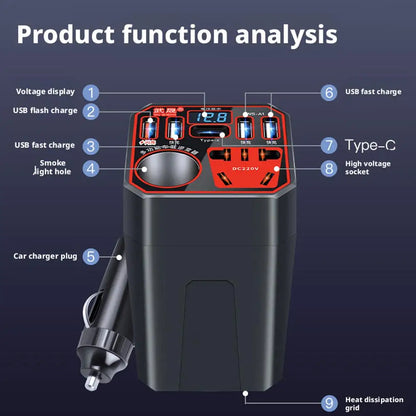 Car Inverter Multifunctional Multi Ports Converter
