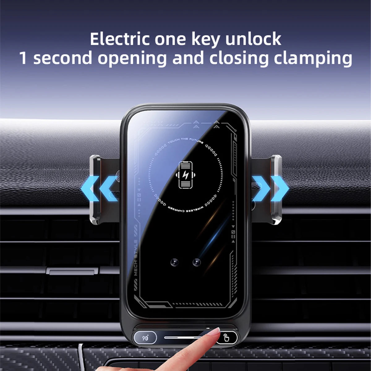 Auto Sensing One-Touch Release and Rotation Charger