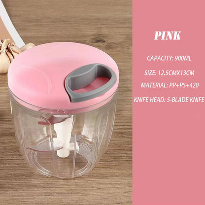 500/900ML Manual Meat Mincer Garlic Chopper