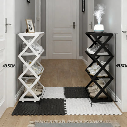 Large Capacity & Easy Assembly Space - Saving Z - Type Shoe Rack