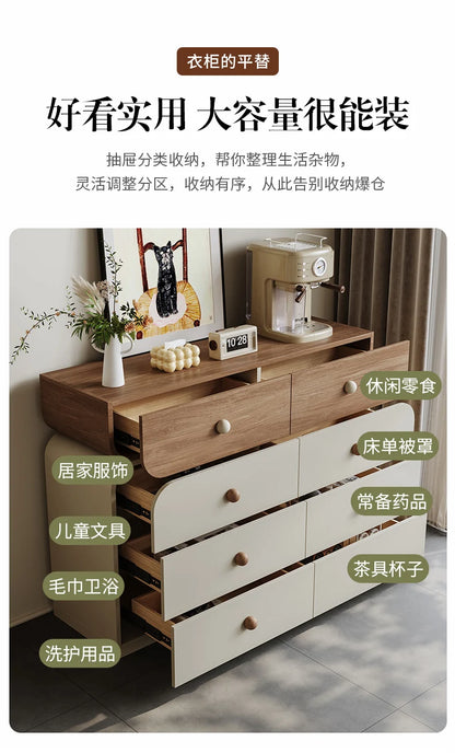 Cream Style Storage Design Creative Display Cabinet