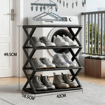 Large Capacity & Easy Assembly Space - Saving Z - Type Shoe Rack