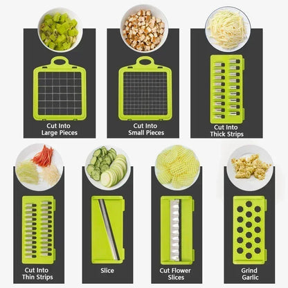 16-in-1 Slicer for Kitchen - Vegetable Chopper