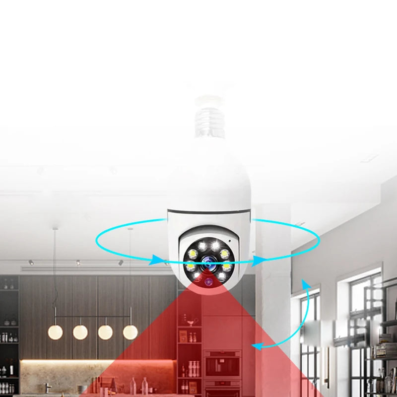 Smart Home 2.4G E27 Bulb Wifi Surveillance Camera HD