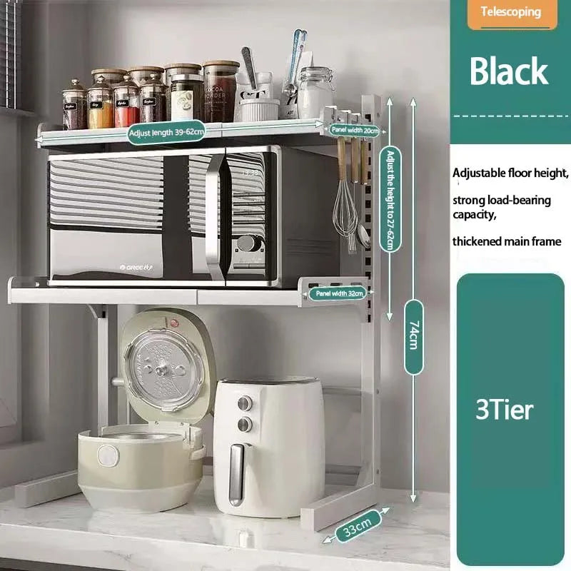 2/3 Layer Kitchen Storage Shelf Extendable