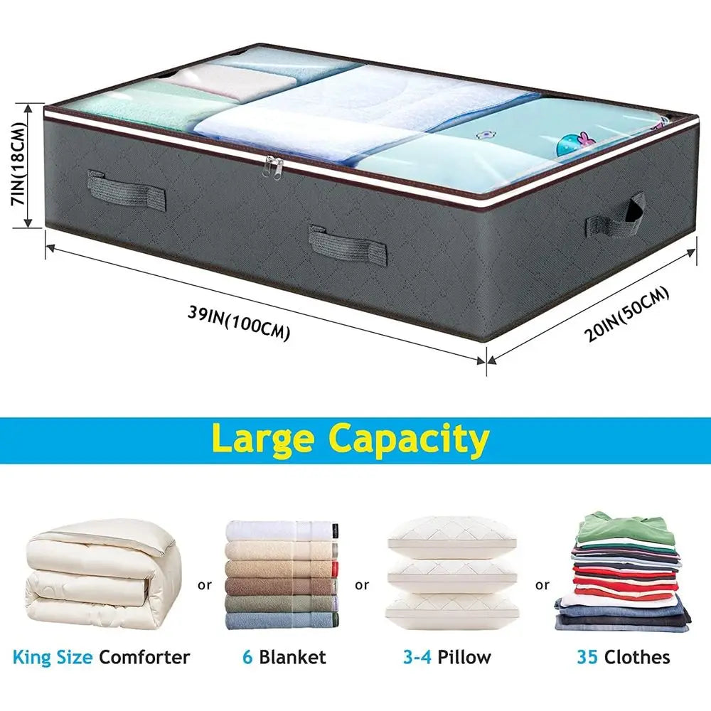 6-Pack Large Underbed Storage Boxes