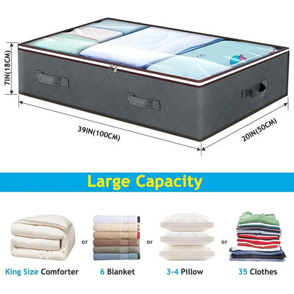 6-Pack Large Underbed Storage Boxes