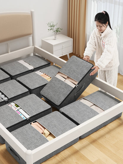 Extra-large capacity underbed clothing storage