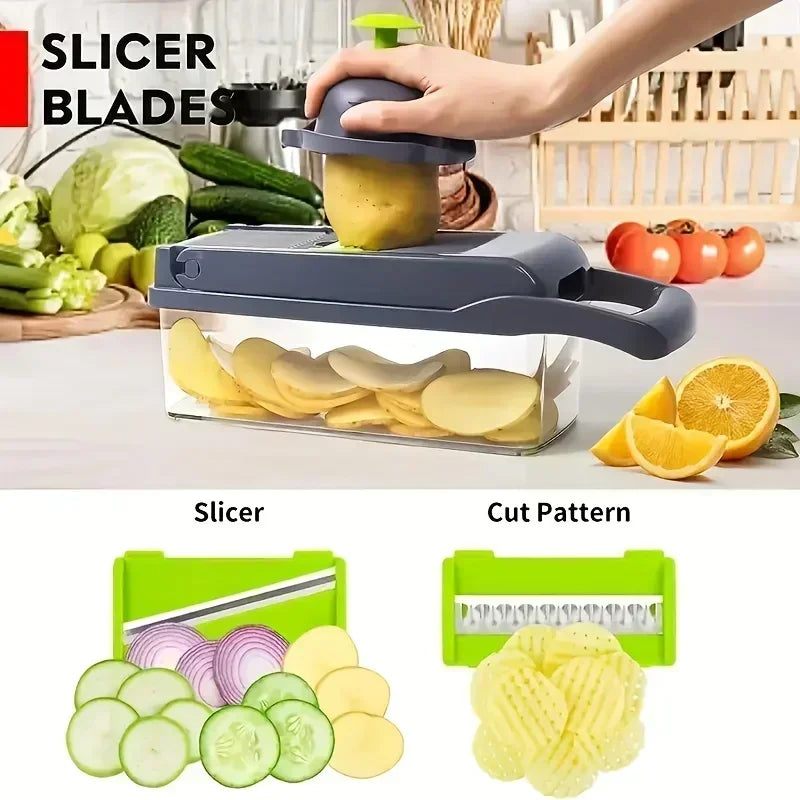 16-in-1 Slicer for Kitchen - Vegetable Chopper