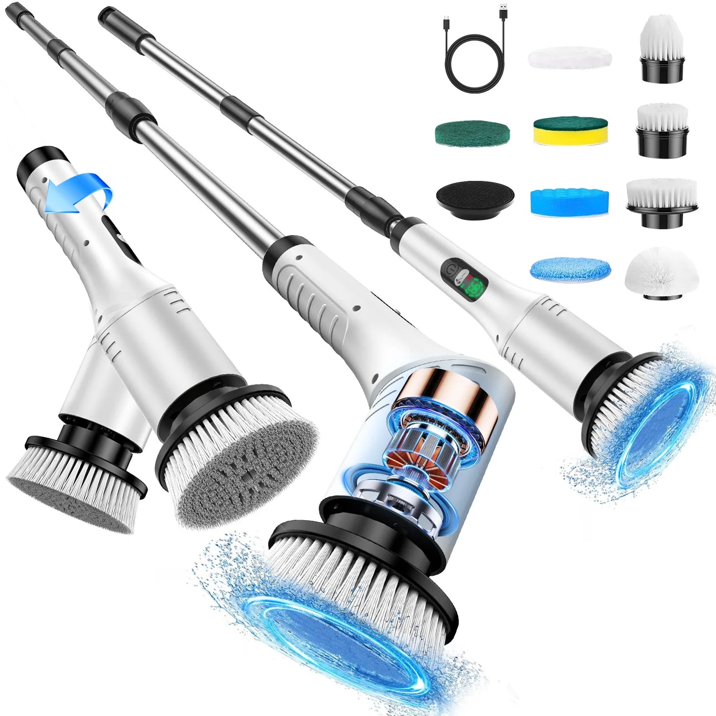 9-in-1 Multi-Function Electric Cleaning Brush