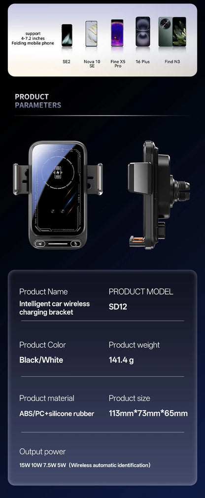 Auto Sensing One-Touch Release and Rotation Charger