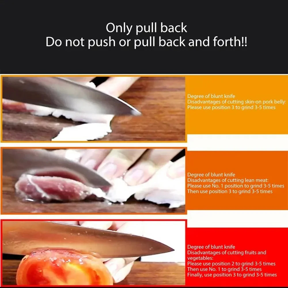 4 Segment Portable Non-Slip Knife Sharpener