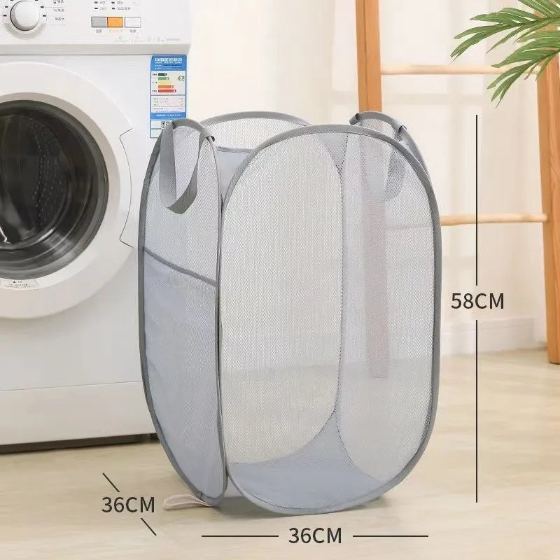 Collapsible Mesh Laundry Hamper Foldable