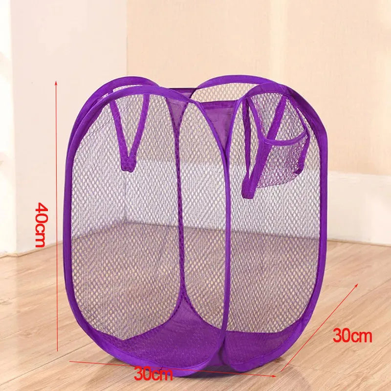 Collapsible Mesh Laundry Hamper Foldable