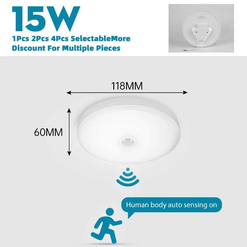 Smart Sensor LED Light Ceiling Lamp