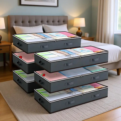 6-Pack Large Underbed Storage Boxes