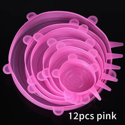 Silicone Stretch Food Covers Kitchen Fresh