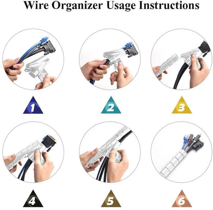 Cable Management Flexible Spiral Storage Pipe
