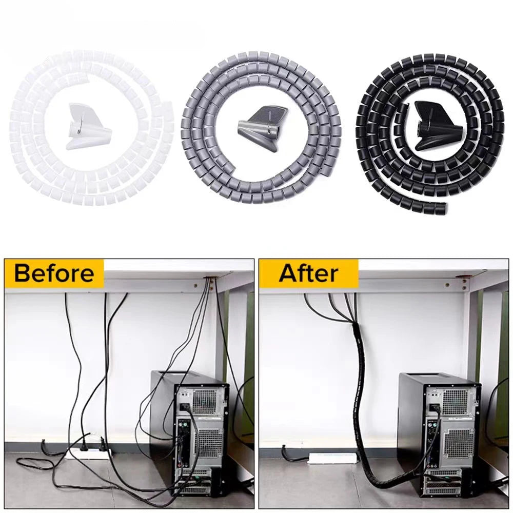 Cable Management Flexible Spiral Storage Pipe
