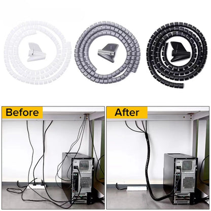 Cable Management Flexible Spiral Storage Pipe