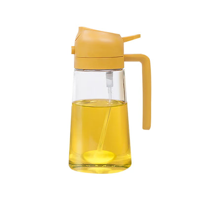 New 500ml 2 in 1 Spray Oil Sprayer Oil Dispenser