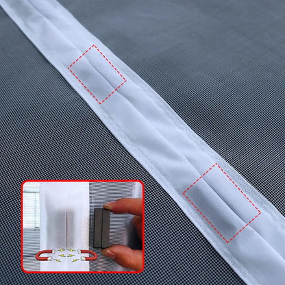 DTGJ Magnetic Door Screen White Mosquito Net