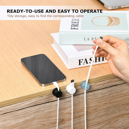 1/6/12PCS Magnetic Cable Clip Strong Bonded