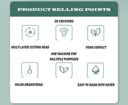 500/900ML Manual Meat Mincer Garlic Chopper
