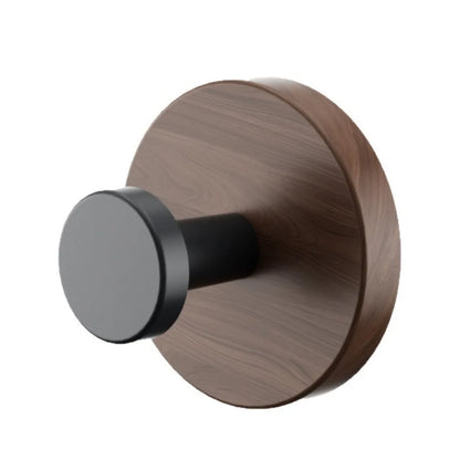 12pcs No-Drill Design Imitation Wood Door Hook