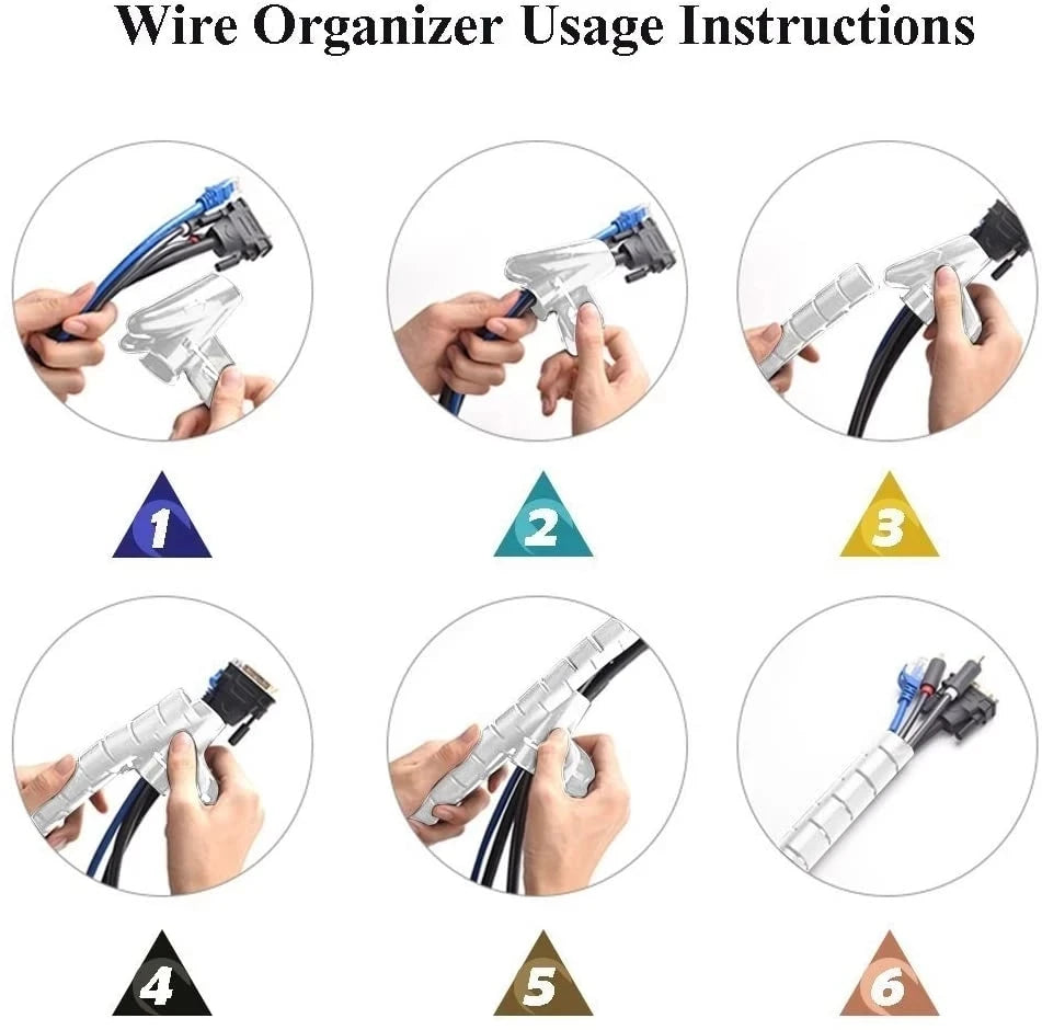 Cable Management Flexible Spiral Storage Pipe