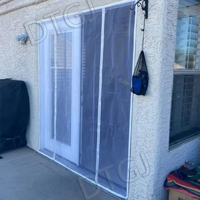 DTGJ Magnetic Door Screen White Mosquito Net