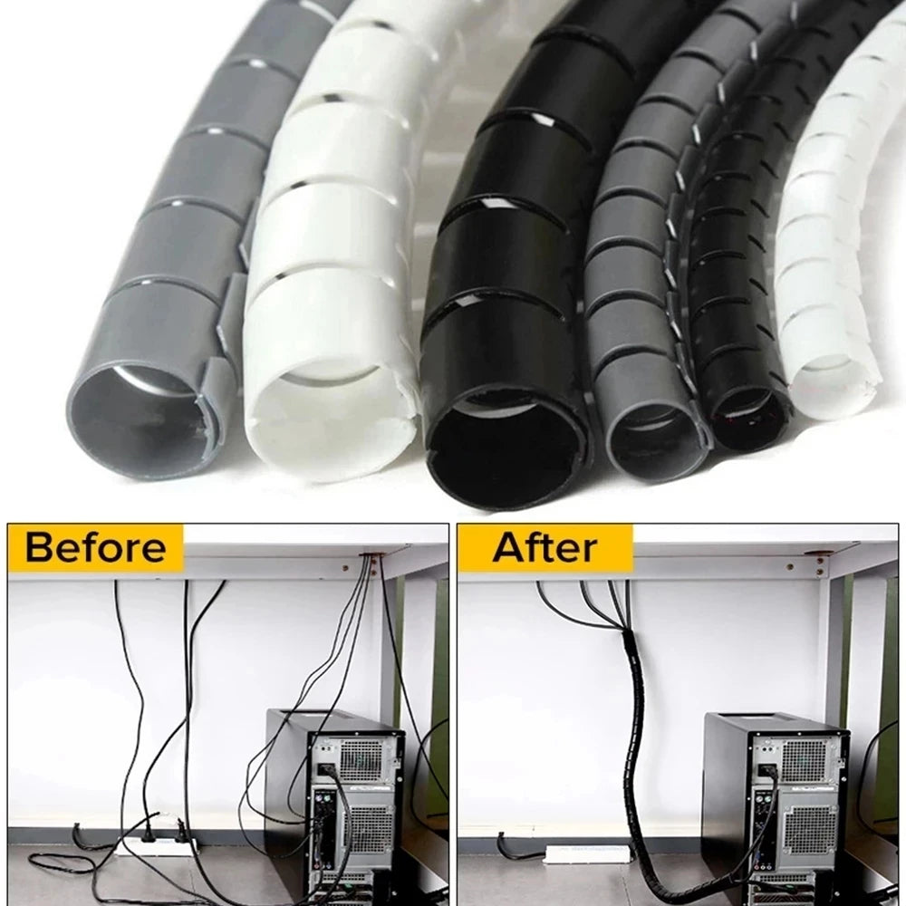 Cable Management Flexible Spiral Storage Pipe
