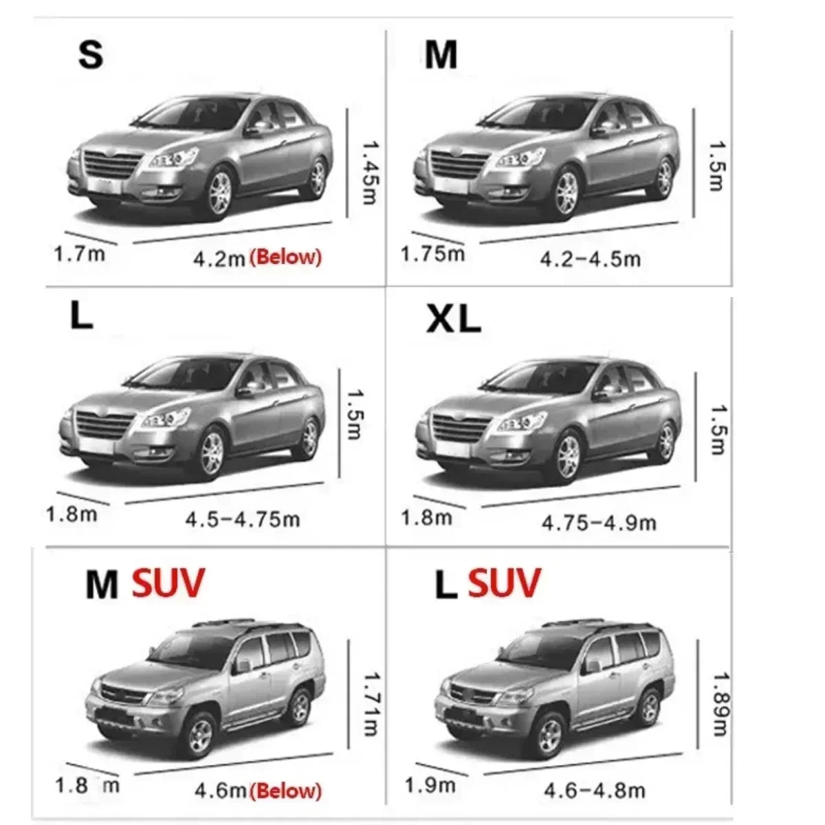Car Outdoor Exterior Sun Snow UV Winter Summer Dustproof Waterproof Protection Cover