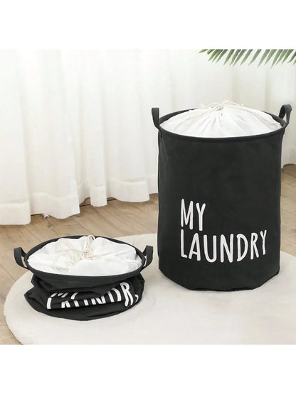 Cotton and Linen Laundry Basket Household
