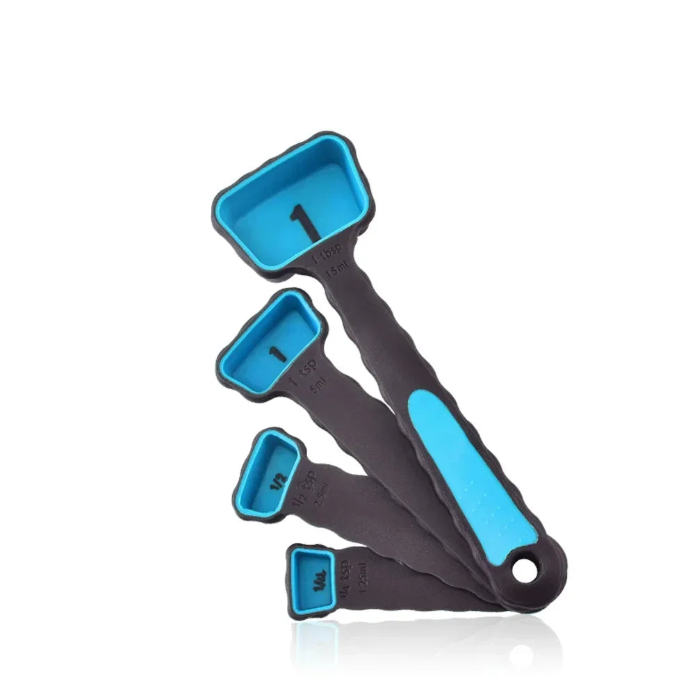 1set Silicone Measuring Spoon Foldable