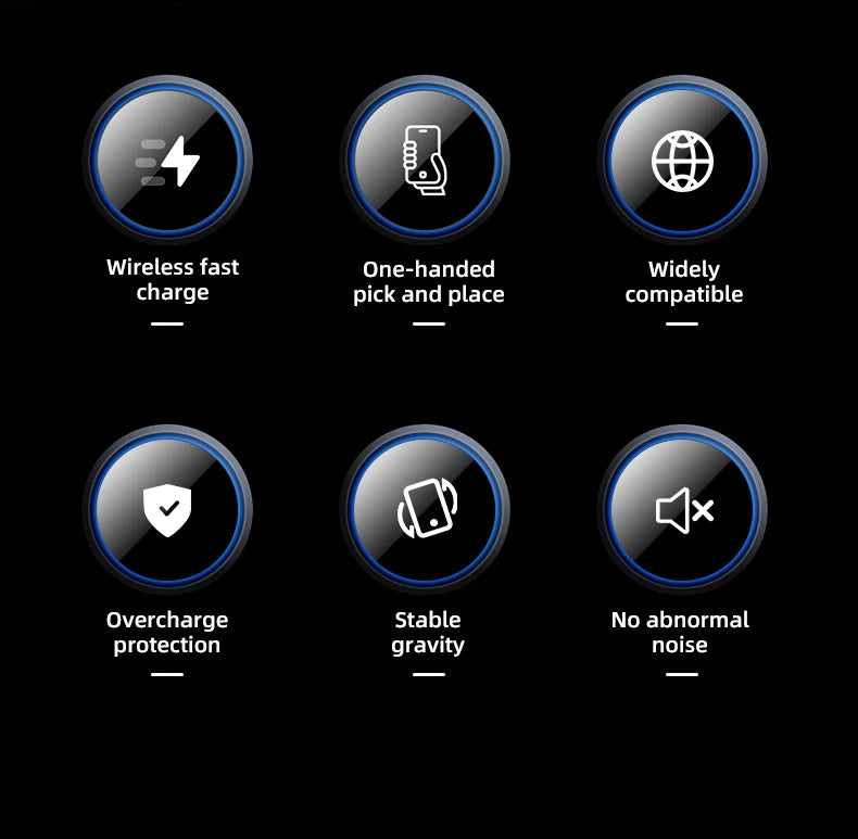 30W Rotating Intelligent Infrared Fast Wireless Charger
