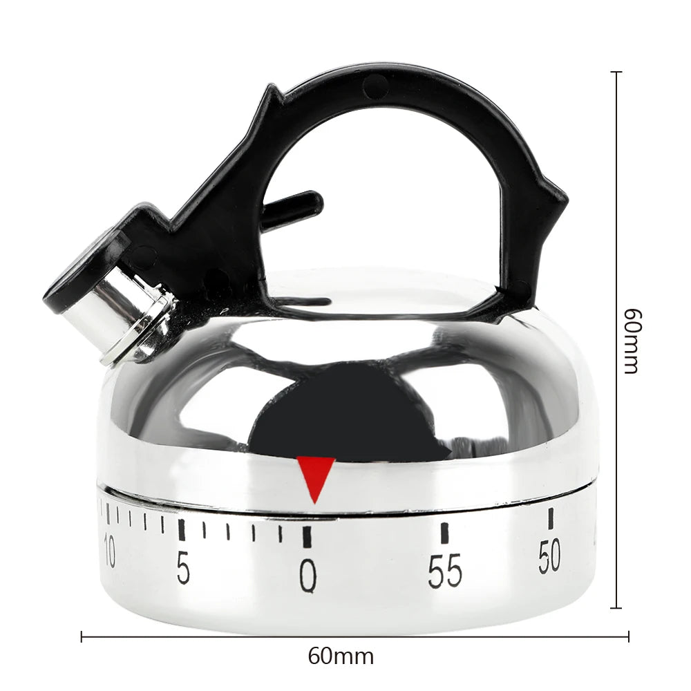 Kettle Shape Mechanical Cooking Timer Countdown Alarm