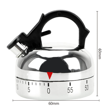 Kettle Shape Mechanical Cooking Timer Countdown Alarm