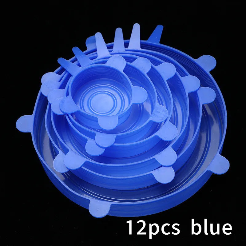 Silicone Stretch Food Covers Kitchen Fresh