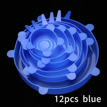 Silicone Stretch Food Covers Kitchen Fresh